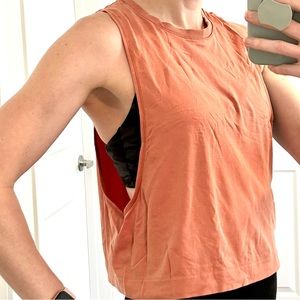Orange Athleta tank size XS
